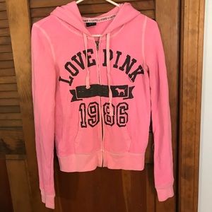 PINK zippered sweatshirt